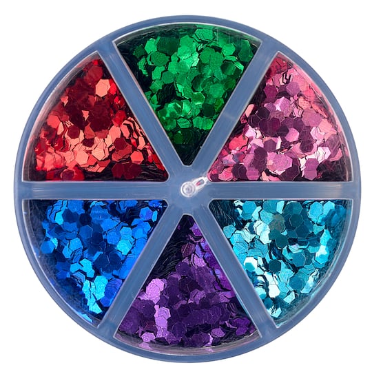 12 Pack: Signature™ Primary Chunky Glitter Caddy by Recollections™